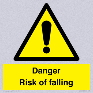 Danger Risk of falling